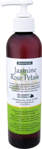 Jasmine Rose Petals Massage Oil Reduces Tension and Aids Intuition