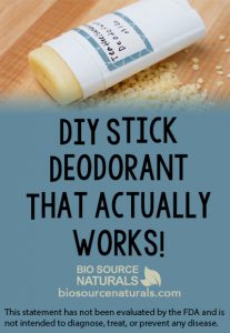 DIY Solid Deodorant with Essential Oils