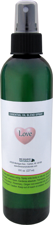 Love essential oil blend spray